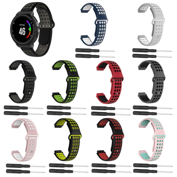 Double Colour Silicone Sport Watch Band for Garmin Forerunner 220 / Approach S5 / S20
