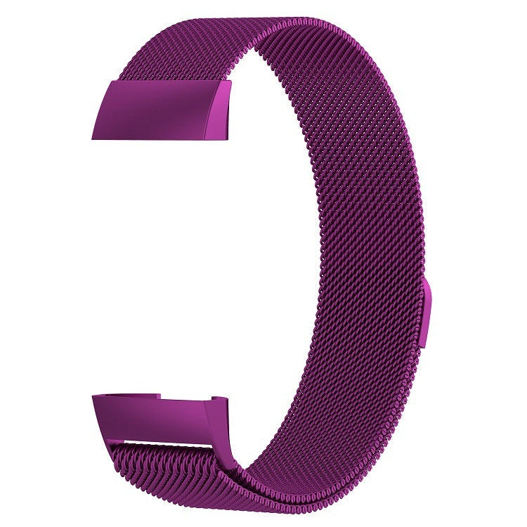 Stainless Steel Magnet Watch Band for FITBIT Charge 3, Size:Small, 187x18mm