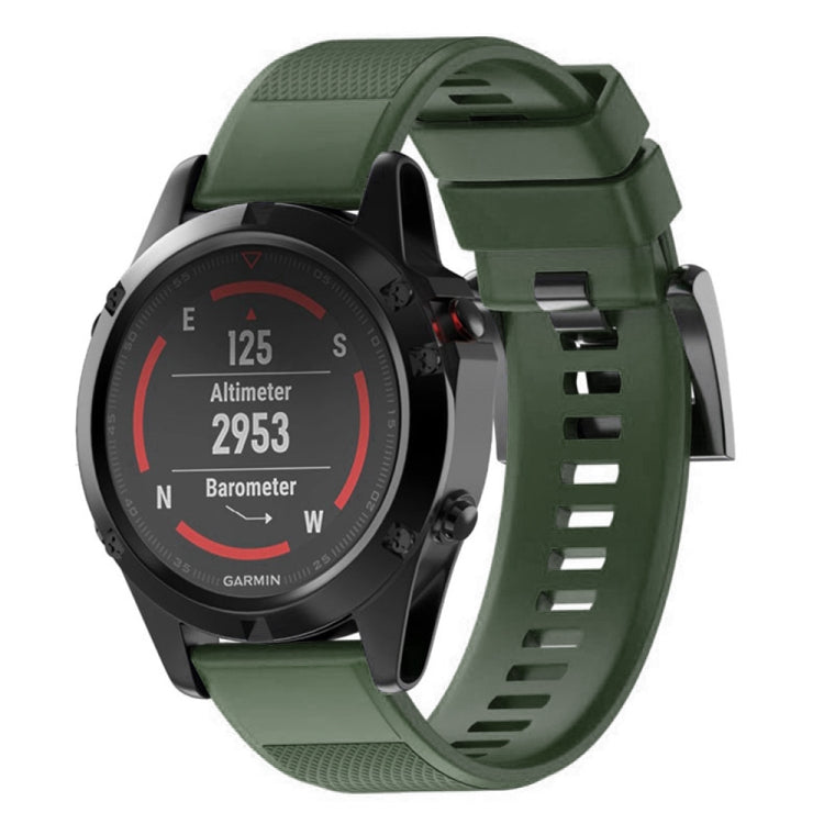 Quick Removable Silicone Watch Band for Fenix 5X 26mm