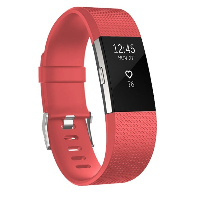 Square Pattern Adjustable Sport Watch Band for FITBIT Charge 2, Size: L, 12.5x8.5cm, L, Black, L, Light Pink, L, Light Purple, L, Mint Green, L, Coral Red, L, Navy Blue, L, Dark Purple, L, Purple, L, Cyan, L, Pink, L, Red, L, Green, L, Rose Red, L, Gre...