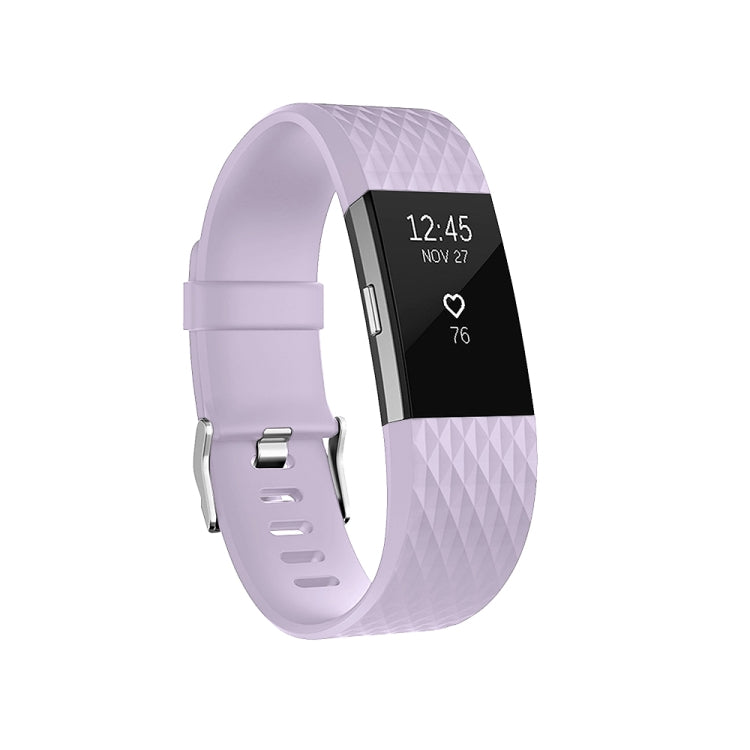 Diamond Pattern Adjustable Sport Watch Band for FITBIT Charge 2, Size: L, 12.5x8.5cm