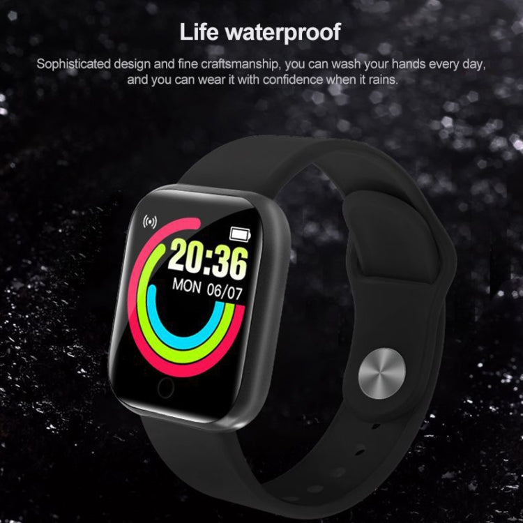 Y68 1.44 inch Smart Watch, Support Heart Rate Blood Pressure Blood Oxygen Monitoring, Y68 Pink