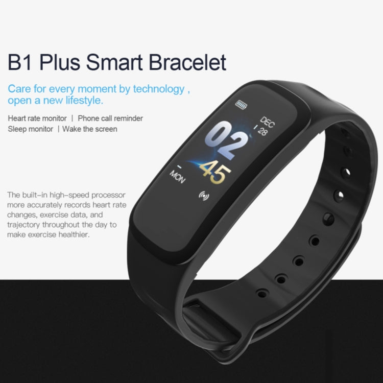 TLW B1 Plus Fitness Tracker 0.96 inch Color Screen Bluetooth 4.0 Wristband Smart Bracelet, IP67 Waterproof, Support Sports Mode / Heart Rate Monitor / Sleep Monitor / Information Reminder, B1 Red, B1 Black, B1 Blue