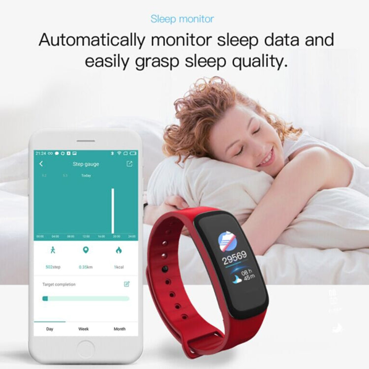 TLW B1 Plus Fitness Tracker 0.96 inch Color Screen Bluetooth 4.0 Wristband Smart Bracelet, IP67 Waterproof, Support Sports Mode / Heart Rate Monitor / Sleep Monitor / Information Reminder, B1 Red, B1 Black, B1 Blue