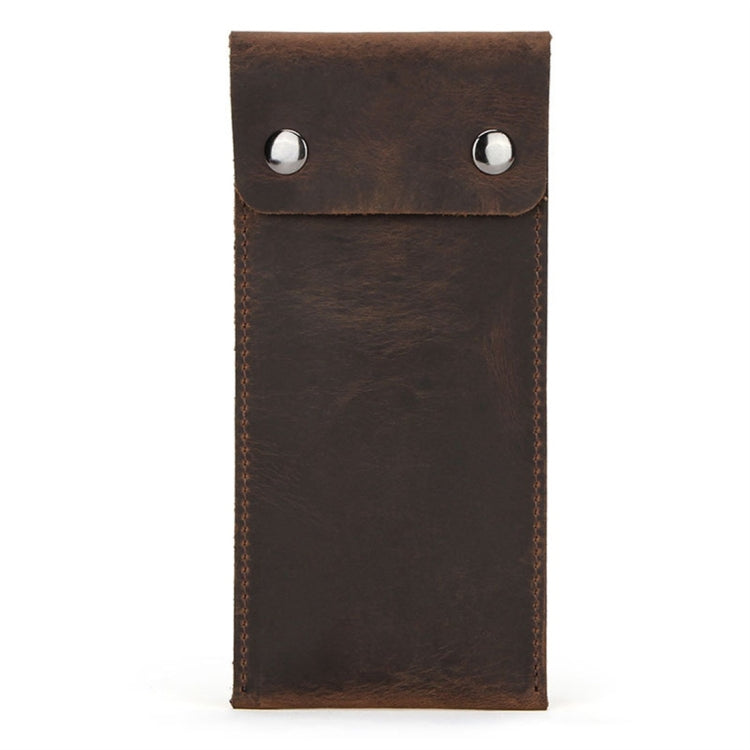 CONTACTS FAMILY CF1110 Universal Crazy Horse Leather Watch Protective Case Storage Bag for Apple Watch