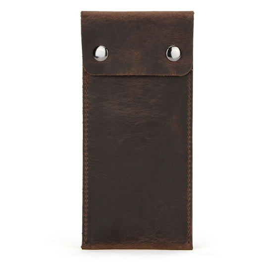 CONTACTS FAMILY CF1110 Universal Crazy Horse Leather Watch Protective Case Storage Bag for Apple Watch