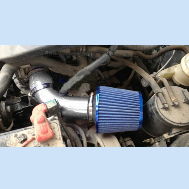 Universal Air Intake Pipe Super Power Flow Air Intakes Short Cold Racing Aluminium Air Intake Pipe Hose with Cone Filter Kit System