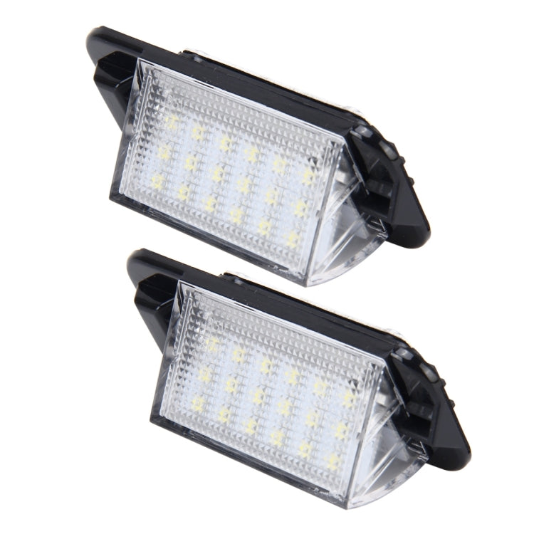 2 PCS License Plate Light with 18 SMD-3528 Lamps for BMW E36(1992-1998)，2W 120LM,6000K, DC12V (White Light), For BMW E36