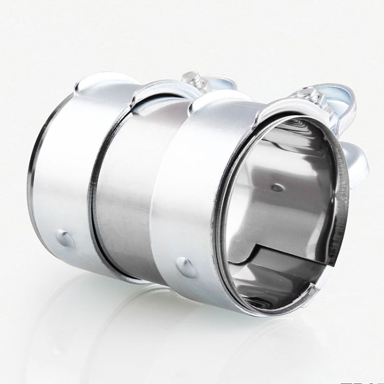 2.5 inch Car Turbo Exhaust Downpipe Low carbon Stainless Steel Lap Joint Band Clamp