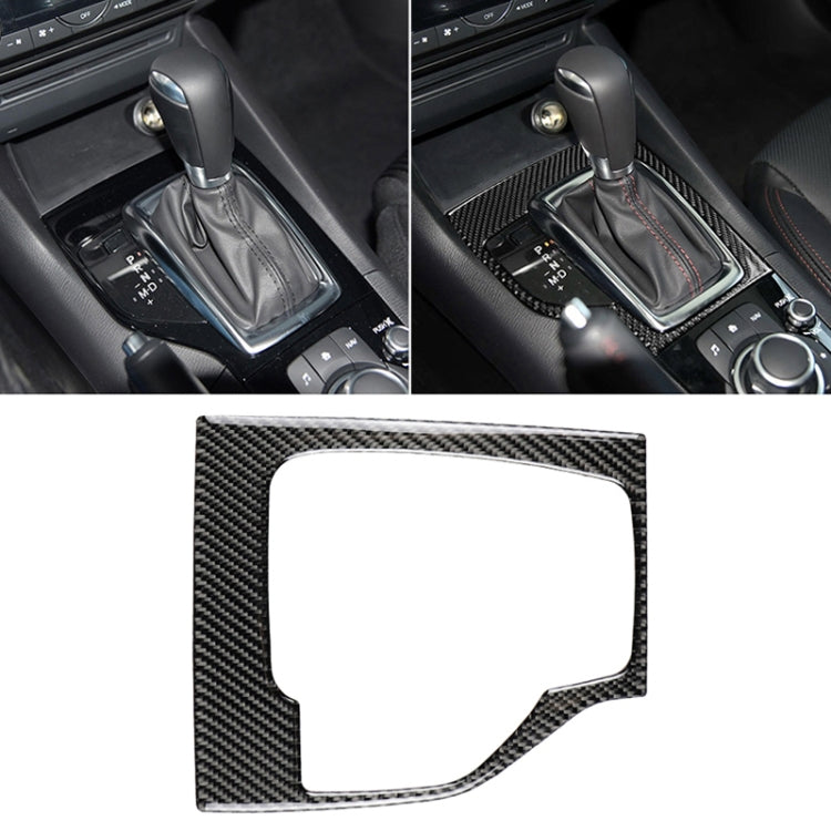 Car Carbon Fiber Left Drive Gear Frame A Decorative Sticker for Mazda Axela 2013-2016, Left Drive Gear Frame