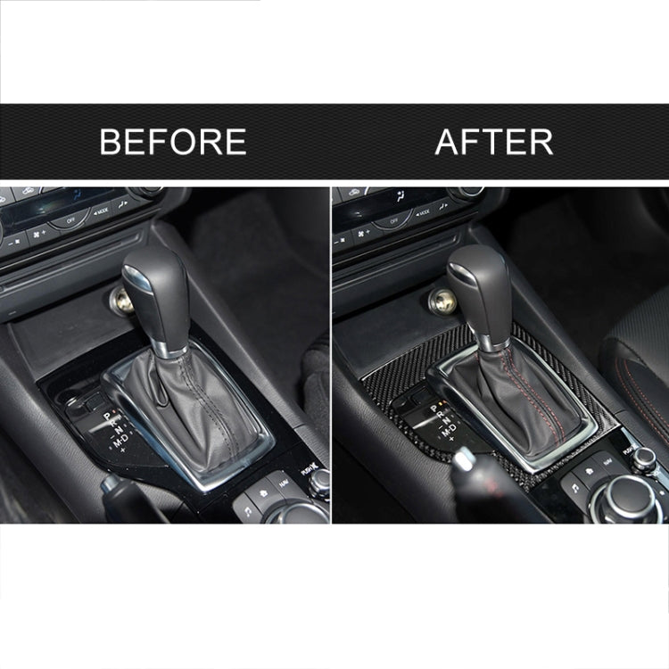 Car Carbon Fiber Left Drive Gear Frame A Decorative Sticker for Mazda Axela 2013-2016, Left Drive Gear Frame