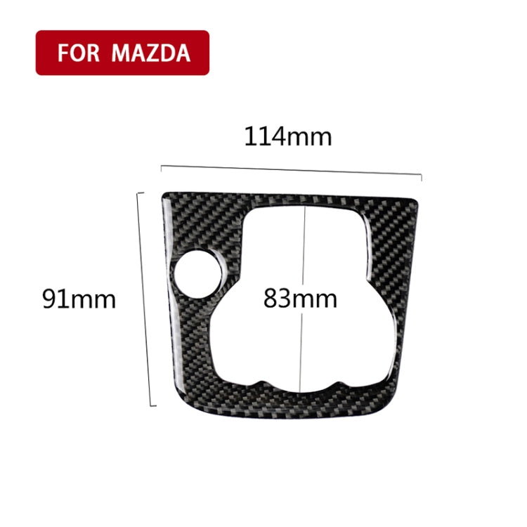 Car Carbon Fiber Right Drive Multimedia Frame A Decorative Sticker for Mazda Axela 2013-2016, Right Drive Multimedia Frame