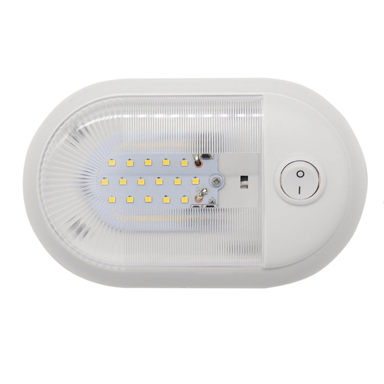D4348 10-24V 3-3.5W 4000-4500K 280LM RV Yacht 24 PCS LED Lamps Dome Light Ceiling Lamp, with Independent Switch Control, D4348