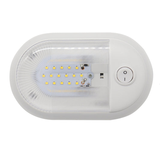 D4348 10-24V 3-3.5W 4000-4500K 280LM RV Yacht 24 PCS LED Lamps Dome Light Ceiling Lamp, with Independent Switch Control, D4348