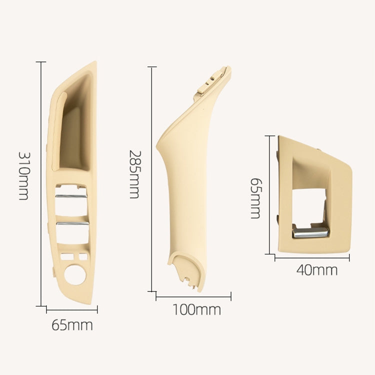 Car Standard Version Inside Doors Handle Pull Trim Cover 5141 7225 873 for BMW F10 F18, Left Driving, Standard Version (Black), Standard Version (Dark Coffee), Standard Version (Beige White), Standard Version (Grey), Standard Version (Beige)...