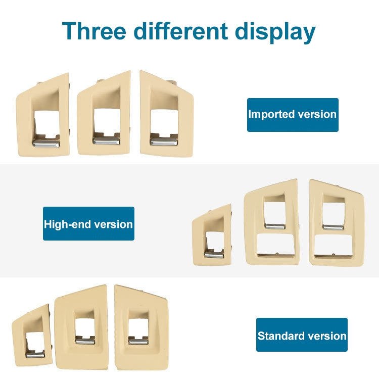 Car Standard Version Inside Doors Handle Pull Trim Cover 5141 7225 873 for BMW F10 F18, Left Driving, Standard Version (Black), Standard Version (Dark Coffee), Standard Version (Beige White), Standard Version (Grey), Standard Version (Beige)...