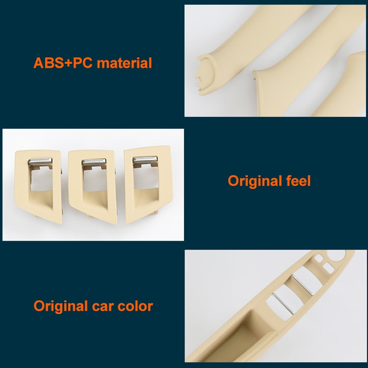 Car Standard Version Inside Doors Handle Pull Trim Cover 5141 7225 873 for BMW F10 F18, Left Driving, Standard Version (Black), Standard Version (Dark Coffee), Standard Version (Beige White), Standard Version (Grey), Standard Version (Beige)...