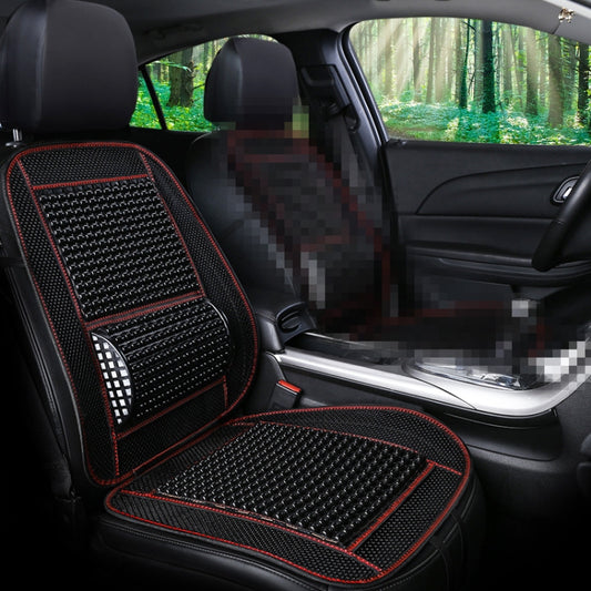 Car Seat Covers Summer Cool Imitation Wooden Beads Ventilation Breathable Seat Cushion