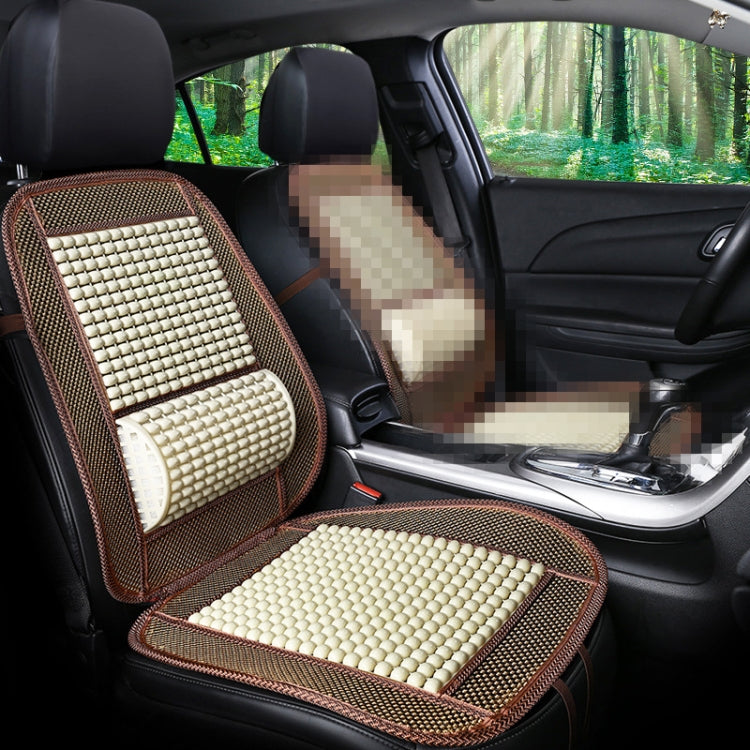 Car Seat Covers Summer Cool Imitation Wooden Beads Ventilation Breathable Seat Cushion