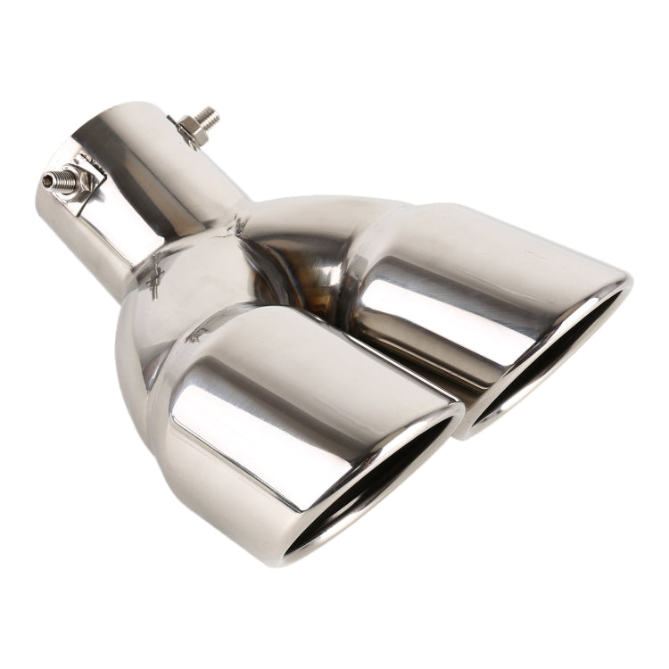 Universal Car Styling Stainless Steel Elbow Exhaust Tail Muffler Tip Pipe, Inside Diameter: 7.2cm, Elbow Inside Diameter: 7.2cm (Grey), Elbow Inside Diameter: 7.2cm (Blue), Elbow Inside Diameter: 7.2cm (Silver)