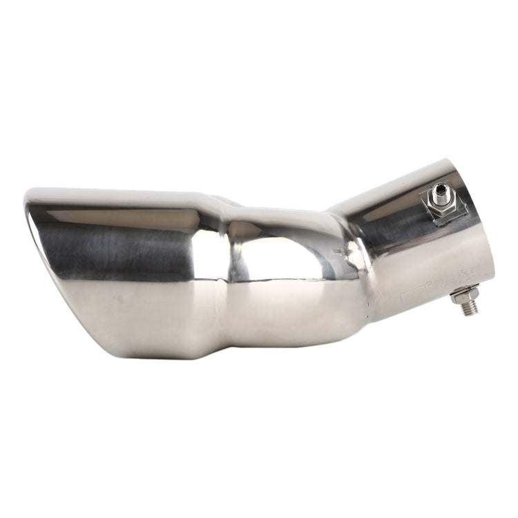 Universal Car Styling Stainless Steel Elbow Exhaust Tail Muffler Tip Pipe, Inside Diameter: 7.2cm, Elbow Inside Diameter: 7.2cm (Grey), Elbow Inside Diameter: 7.2cm (Blue), Elbow Inside Diameter: 7.2cm (Silver)