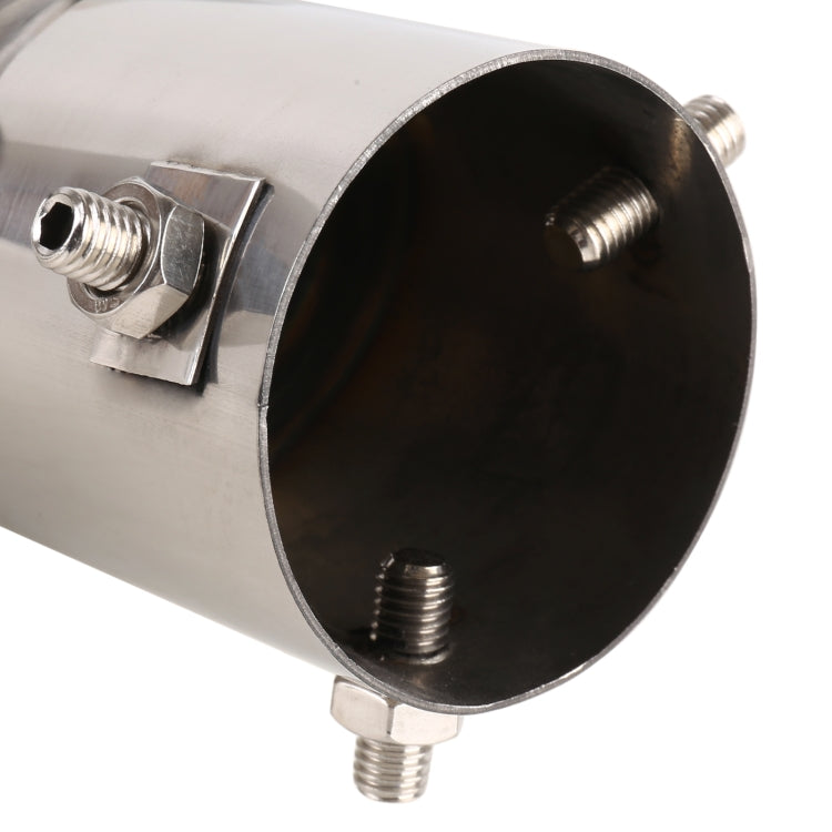 Universal Car Styling Stainless Steel Elbow Exhaust Tail Muffler Tip Pipe, Inside Diameter: 7.2cm, Elbow Inside Diameter: 7.2cm (Grey), Elbow Inside Diameter: 7.2cm (Blue), Elbow Inside Diameter: 7.2cm (Silver)