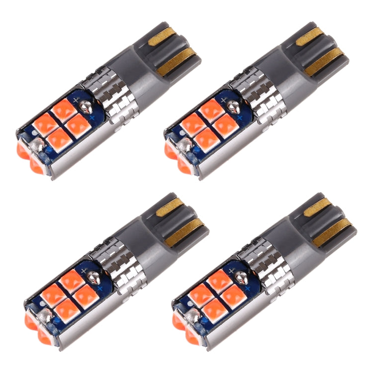 4 PCS T10 DC12V / 2W Car Clearance Light 10LEDs SMD-3030 Lamp Beads, 10LEDs SMD-3030 (White Light), 10LEDs SMD-3030 (Yellow Light), 10LEDs SMD-3030 (Ice Blue Light), 10LEDs SMD-3030 (Blue Light), 10LEDs SMD-3030 (Pink Light), 10LEDs SMD-3030 (Green Lig...