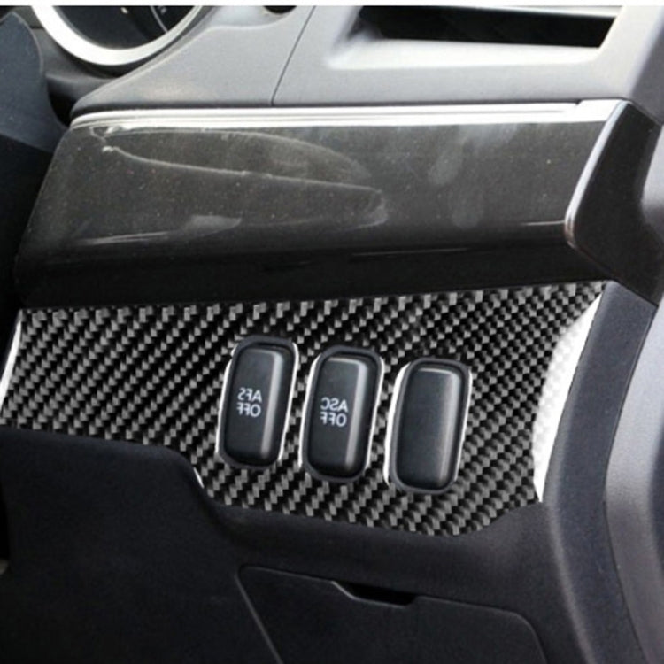 Car Carbon Fiber Dimming Control Panel Decorative Sticker for Mitsubishi Lancer EVO 2008-2015, Right Drive, Dimming Control Panel, Right Drive