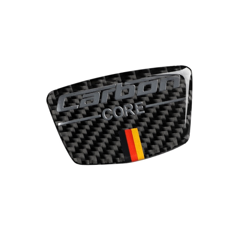 Car Carbon Fiber German Flag Color Goalpost Decorative Sticker for Audi A6 2005-2011, Left and Right Drive Universal, German Goalpost