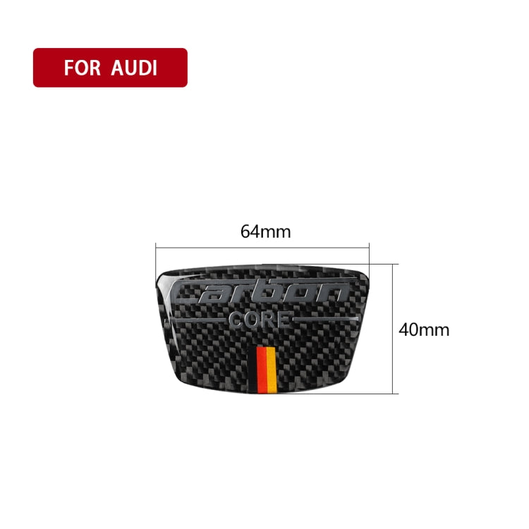 Car Carbon Fiber German Flag Color Goalpost Decorative Sticker for Audi A6 2005-2011, Left and Right Drive Universal, German Goalpost