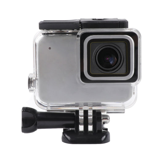 For GoPro HERO7 White /Silver Skeleton Housing Side Hollow Protective Case with Buckle Basic Mount & Screw
