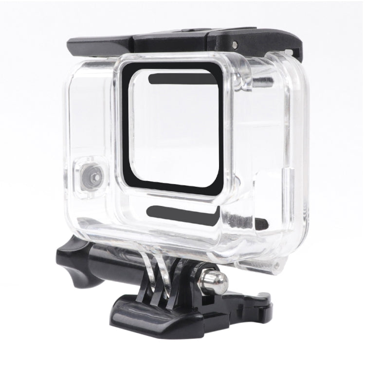 For GoPro HERO7 White /Silver Skeleton Housing Side Hollow Protective Case with Buckle Basic Mount & Screw