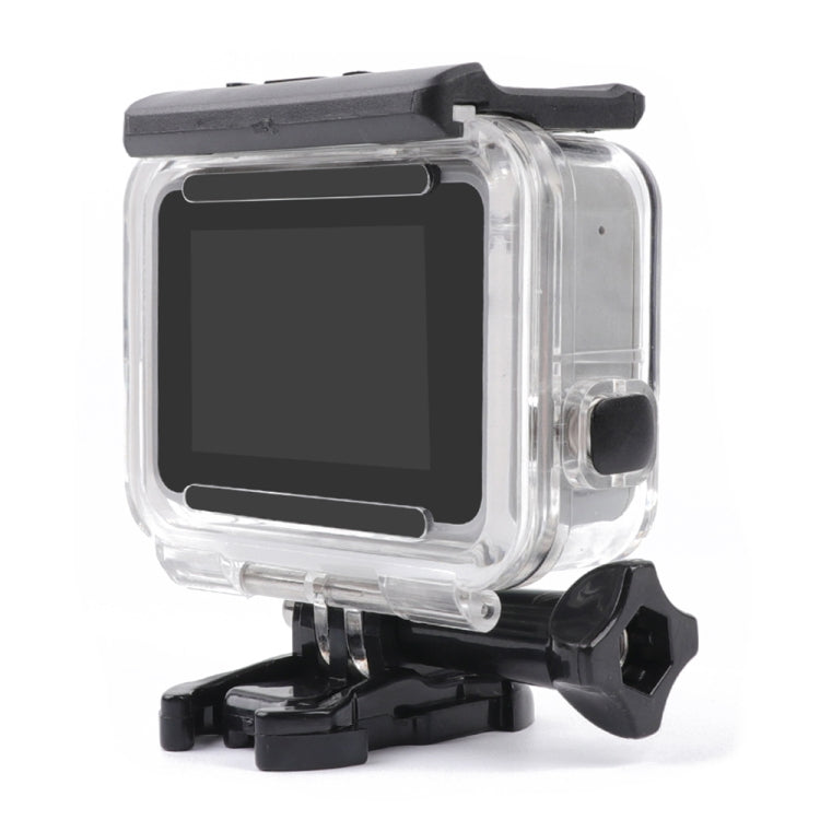 For GoPro HERO7 White /Silver Skeleton Housing Side Hollow Protective Case with Buckle Basic Mount & Screw