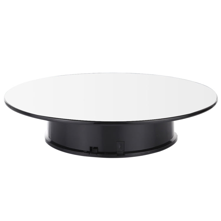 25cm 360 Degree Electric Rotating Mirror Surface Turntable Display Stand Video Shooting Props Turntable for Photography, Load 3kg, Powered by Battery, 25cm Mirror/Powered by Battery(B), 25cm Mirror/Powered by Battery(W), 25cm Mirror/Powered by Battery(WB)