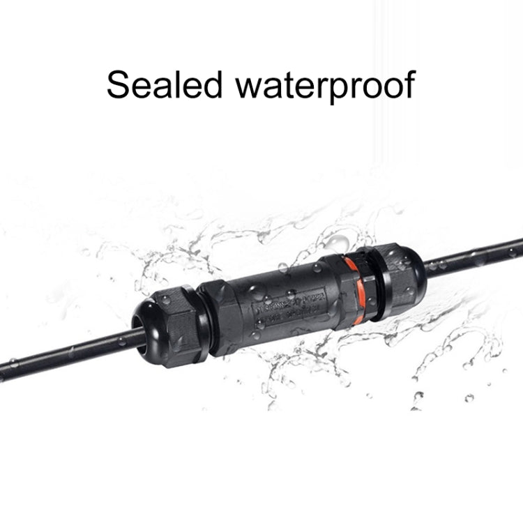 XY20 IP68 Waterproof 3 Pin Straight Cable Connector, XY20
