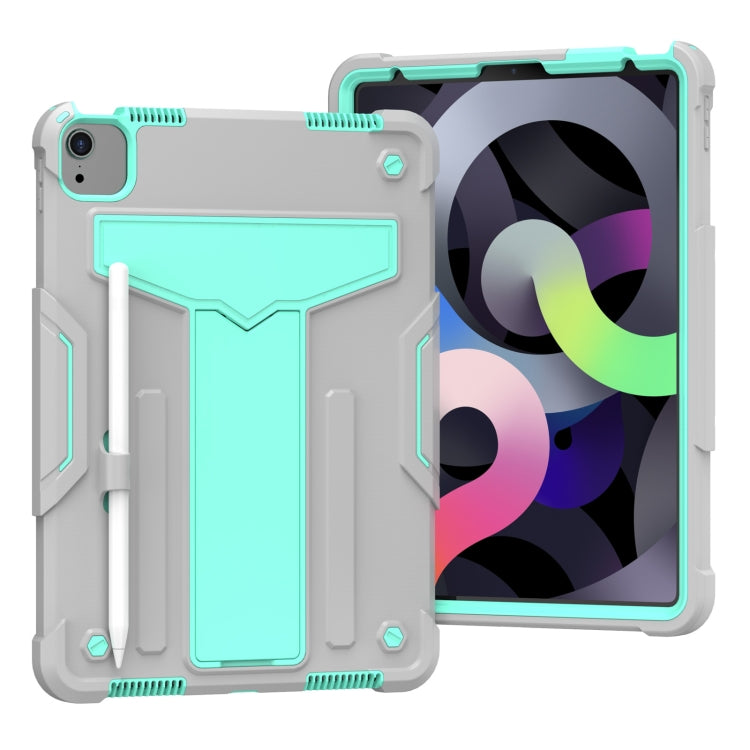 T-shaped Bracket Contrast Color Shockproof PC + Silicone Protective Case, For Samsung Galaxy Tab A7 10.4 (2020), For iPad Air 2022 / 2020 10.9 / iPad Pro 11