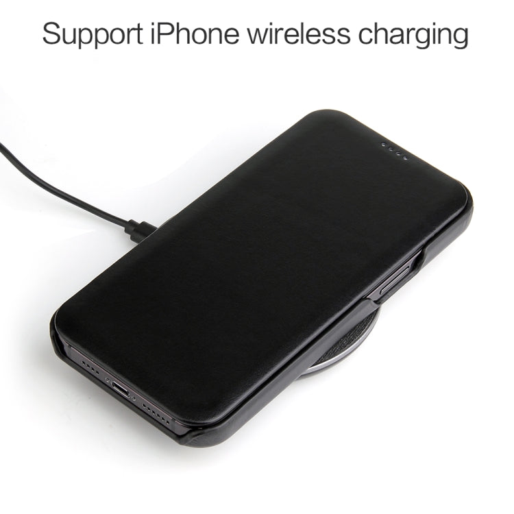 Fierre Shann Business Magnetic Horizontal Flip Genuine Leather Case, For iPhone X / XS, For iPhone XR, For iPhone XS Max, For iPhone 11, For iPhone 11 Pro, For iPhone 11 Pro Max, For iPhone 12 mini, For iPhone 12 / 12 Pro