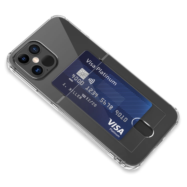 TPU Transparent Protective Case with Card Slots, For iPhone 12 Pro, For iPhone 12 Pro Max