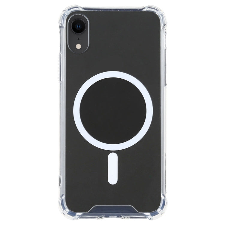 For iPhone XR Clear Four-corner Airbag Magnetic Shockproof Protective Magsafe Case, For iPhone X / XS, For iPhone XR, For iPhone XS Max