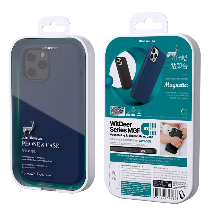 WK WPC-005 iDeal Series Magnetic Liquid Silicone Full Coverage Shockproof Magsafe Case with Magsafe Charging Magnet, For iPhone 12 Mini, For iPhone 12 / 12 Pro, For iPhone 12 Pro Max