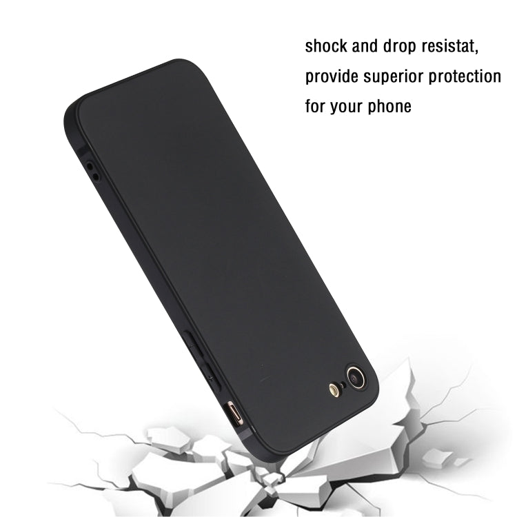 Straight Edge Solid Color TPU Shockproof Case