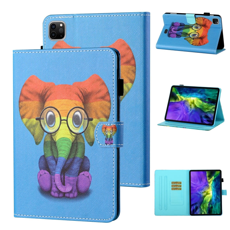 Coloured Drawing Stitching Horizontal Flip Leather Case with Holder & Card Slot & Sleep / Wake-up Function, For iPad Pro 11 (2020) / (2018), For iPad 10.2 2021 / 2020 / 2019 / Air (2019), For iPad Air / Air 2 / 9.7 (2017) & (2018)...