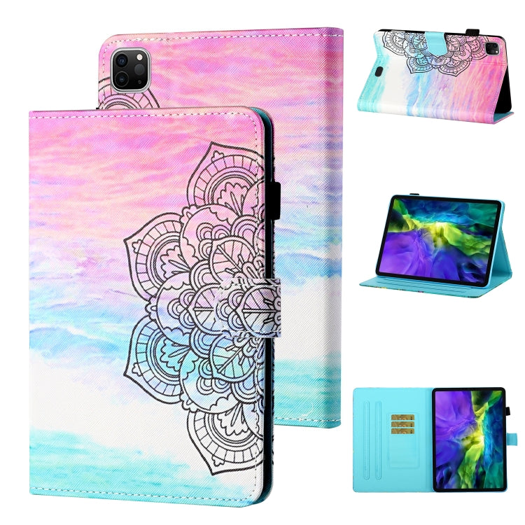 Coloured Drawing Stitching Horizontal Flip Leather Case with Holder & Card Slot & Sleep / Wake-up Function, For iPad Pro 11 (2020) / (2018), For iPad 10.2 2021 / 2020 / 2019 / Air (2019), For iPad Air / Air 2 / 9.7 (2017) & (2018)...