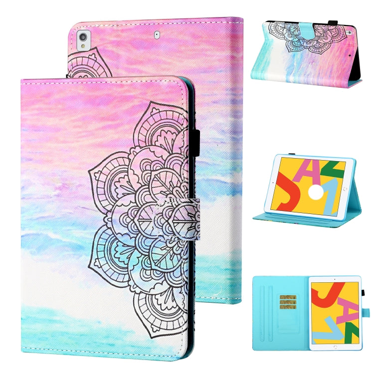 Coloured Drawing Stitching Horizontal Flip Leather Case with Holder & Card Slot & Sleep / Wake-up Function, For iPad Pro 11 (2020) / (2018), For iPad 10.2 2021 / 2020 / 2019 / Air (2019), For iPad Air / Air 2 / 9.7 (2017) & (2018)...