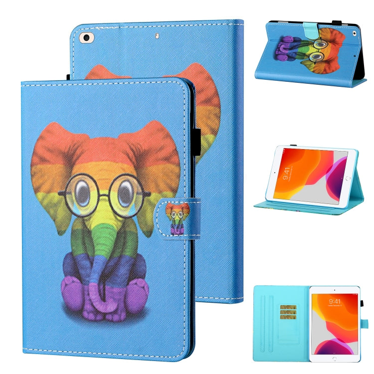 Coloured Drawing Stitching Horizontal Flip Leather Case with Holder & Card Slot & Sleep / Wake-up Function, For iPad Pro 11 (2020) / (2018), For iPad 10.2 2021 / 2020 / 2019 / Air (2019), For iPad Air / Air 2 / 9.7 (2017) & (2018)...
