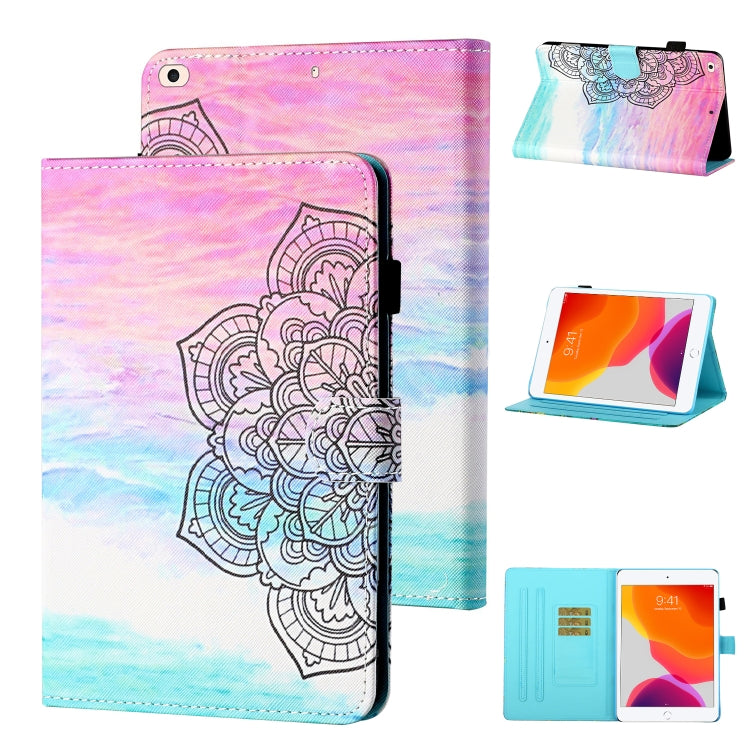 Coloured Drawing Stitching Horizontal Flip Leather Case with Holder & Card Slot & Sleep / Wake-up Function, For iPad Pro 11 (2020) / (2018), For iPad 10.2 2021 / 2020 / 2019 / Air (2019), For iPad Air / Air 2 / 9.7 (2017) & (2018)...