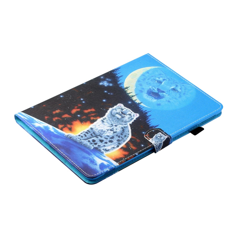 Sewing Thread Horizontal Painted Flat Leather Case with Pen Cover & Anti Skid Strip & Card Slot & Holder & Sleep / Wake-up Function, For iPad Air 2, For iPad 9.7 (2018) / (2017)