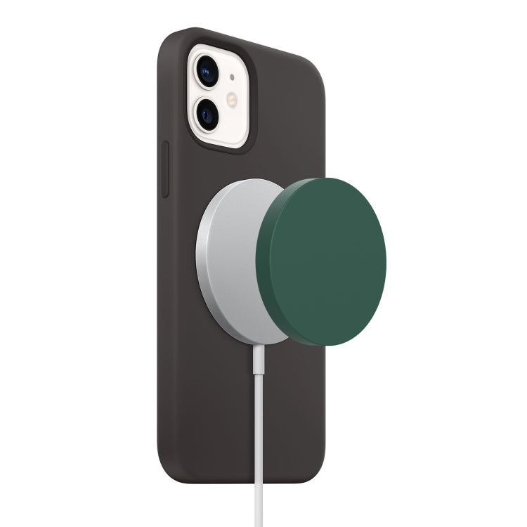 Magsafe Wireless Charger Silicone Protective Case, Pink, Black, Red, Grey, Wine Red, Green, Warm White, Light Purple, Dark Blue