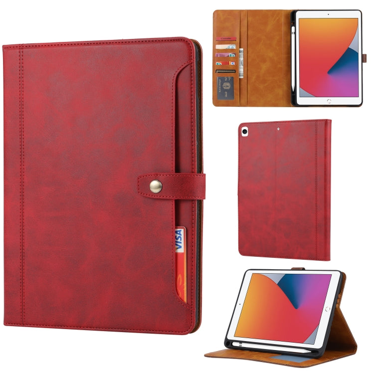 Calf Texture Double Fold Clasp Horizontal Flip Leather Case with Photo Frame & Holder & Card Slots & Wallet, For iPad 10.2, For iPad Pro 10.5, For iPad 9.7 (2018/2017) / Air 2, For iPad mini 5 / mini 4 / mini 3, For iPad Pro 11 inch (2020)...