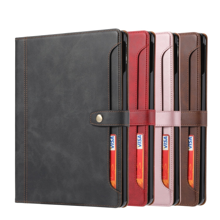Calf Texture Double Fold Clasp Horizontal Flip Leather Case with Photo Frame & Holder & Card Slots & Wallet, For iPad 10.2, For iPad Pro 10.5, For iPad 9.7 (2018/2017) / Air 2, For iPad mini 5 / mini 4 / mini 3, For iPad Pro 11 inch (2020)...